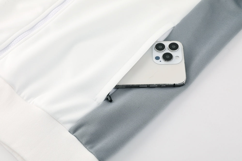 Tuta Sport bianco e grigio