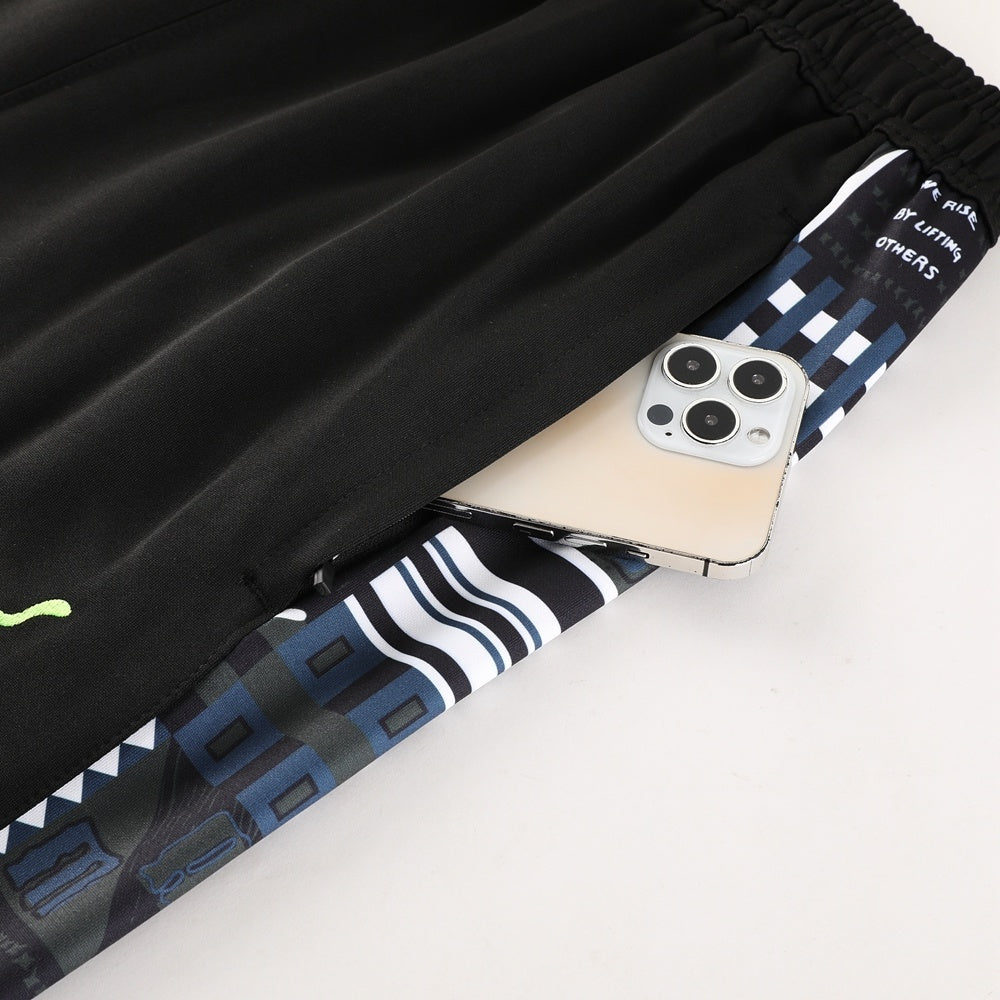 Tuta Sport nero e grigio fantasy