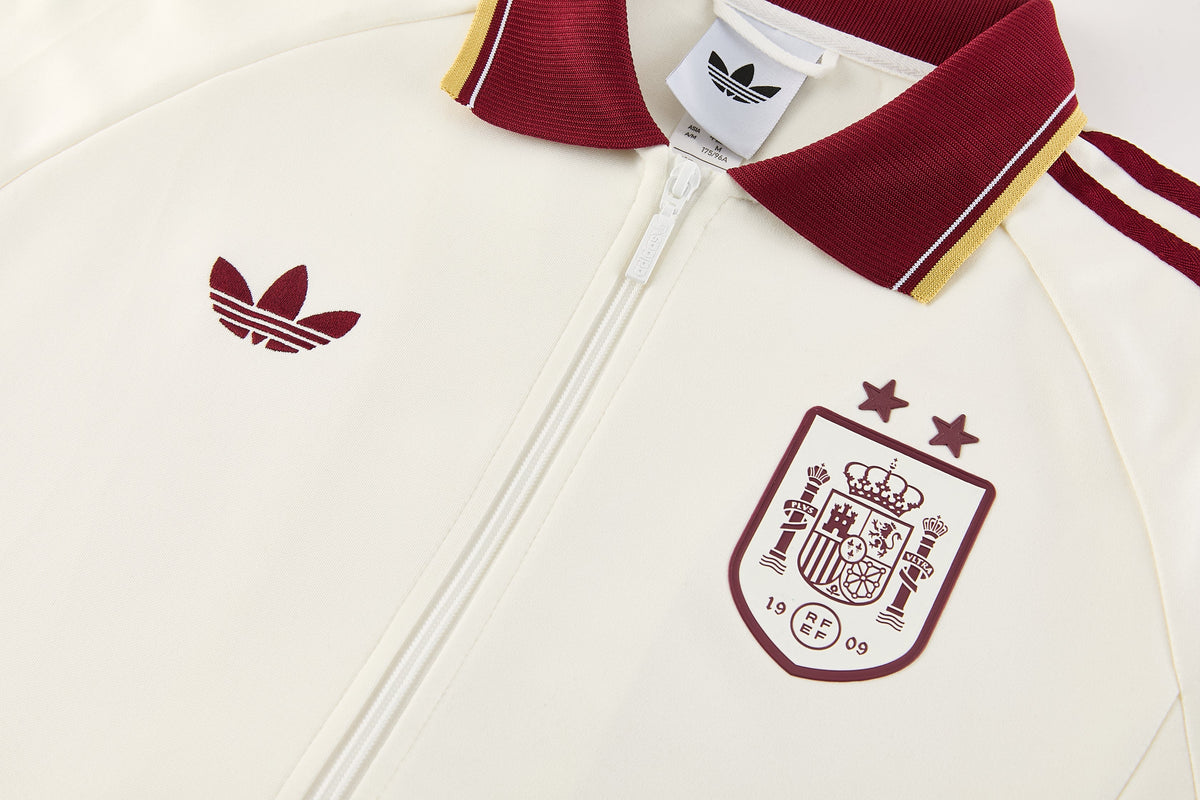 Tuta Spagna zip 26-27 special bianco e bordeaux