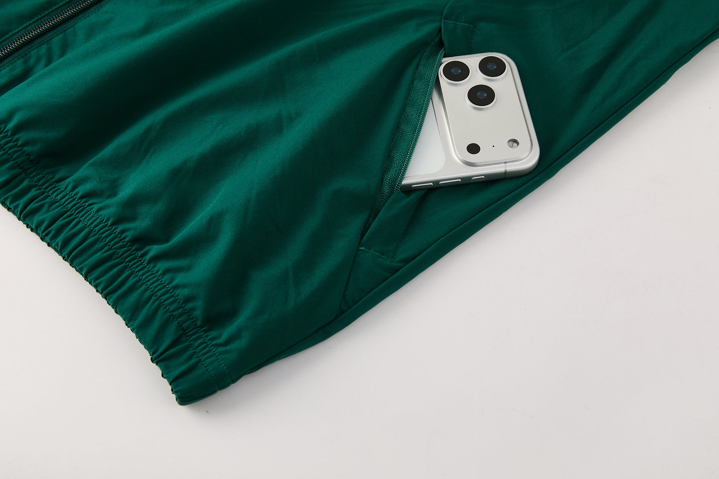 Tuta Italia Verde Zip intera con cappuccio