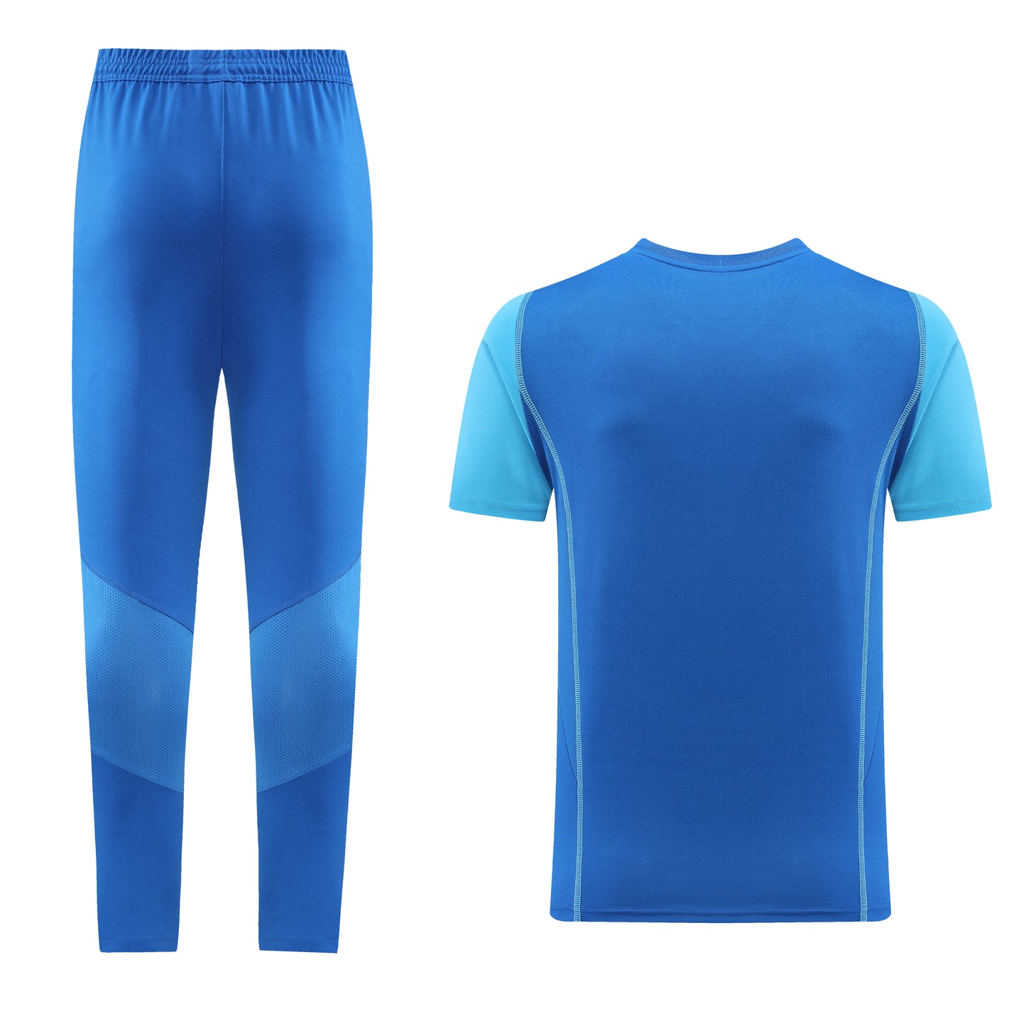 Completo con pantaloni lunghi maniche color azzurro