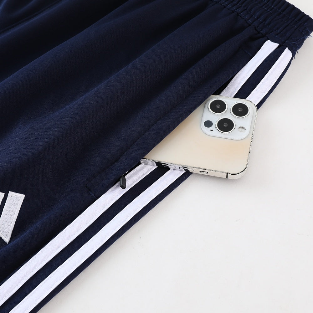 Completo con pantaloni lunghi geometric blu