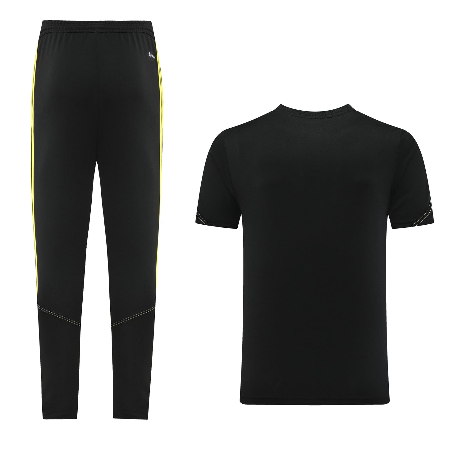 Completo con pantaloni lunghi basic nero e giallo