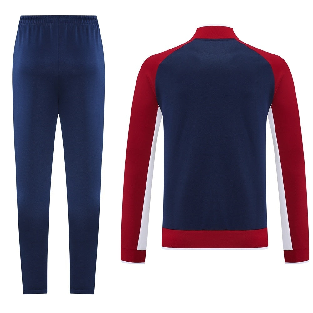 Tuta Sport bordeaux riga bianca