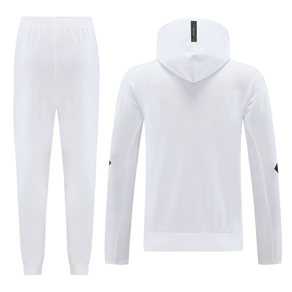 Tuta Sport white con cappuccio