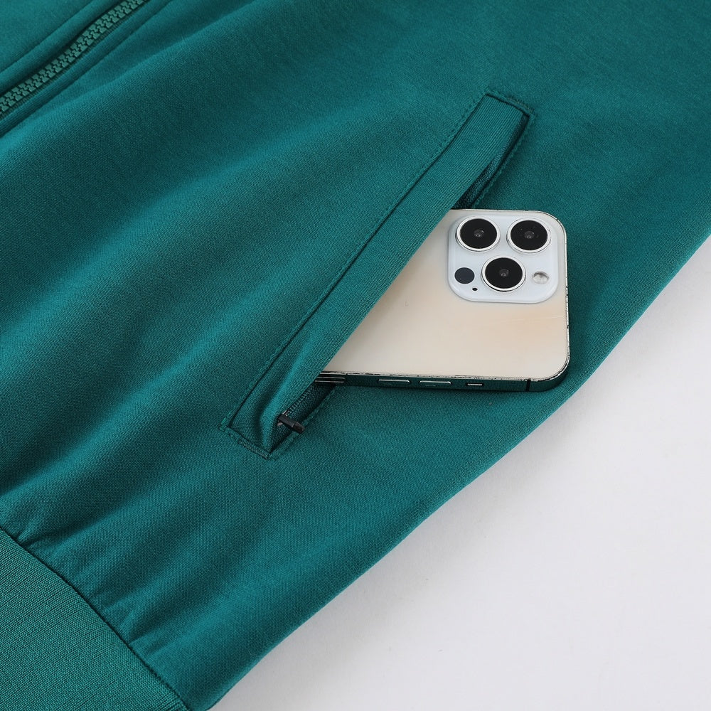 Tuta Sport ottanio con cappuccio