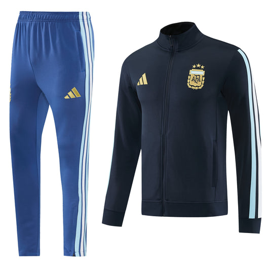 Tuta Argentina zip 26-27 bicolor blu