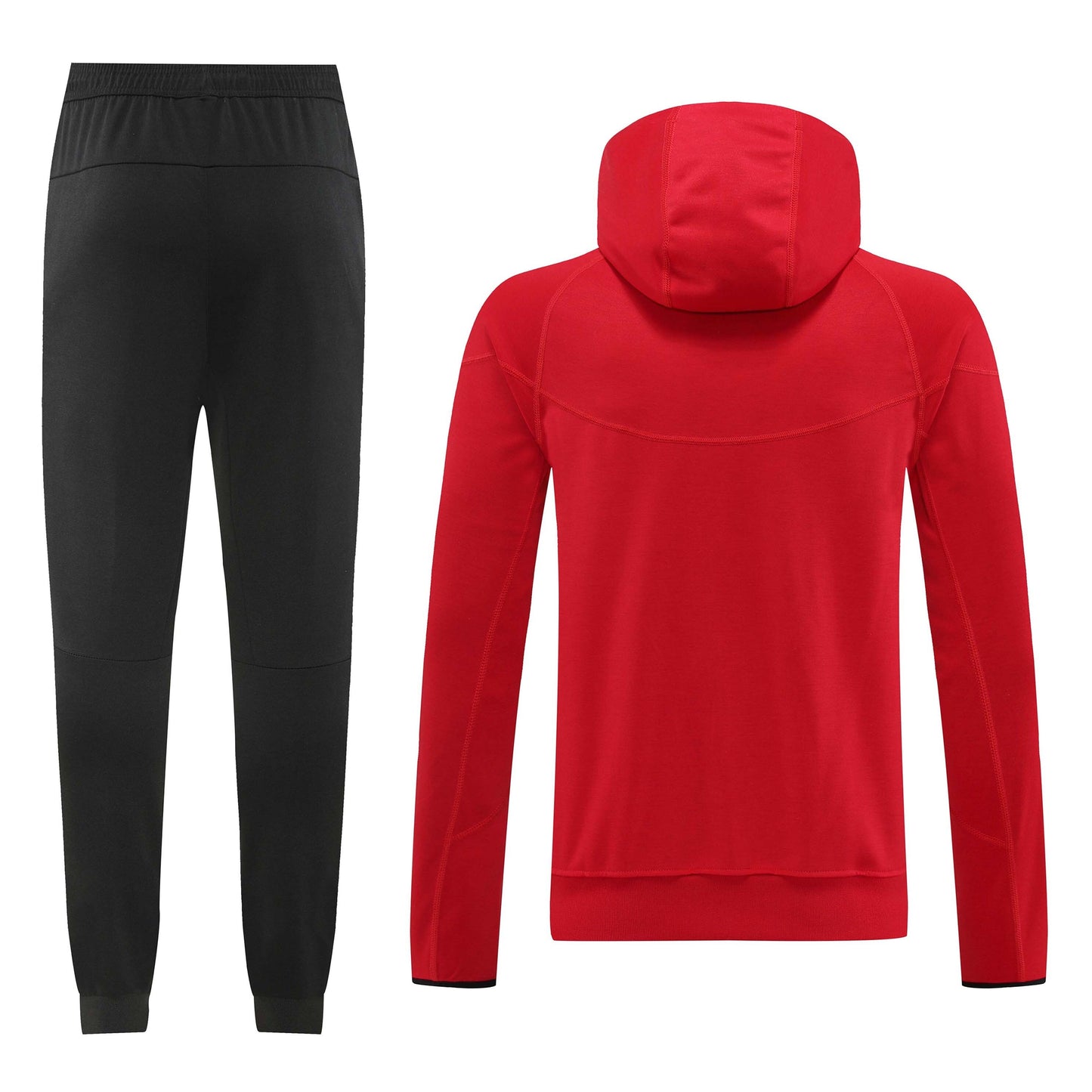 Tuta Sport rosso con cappuccio