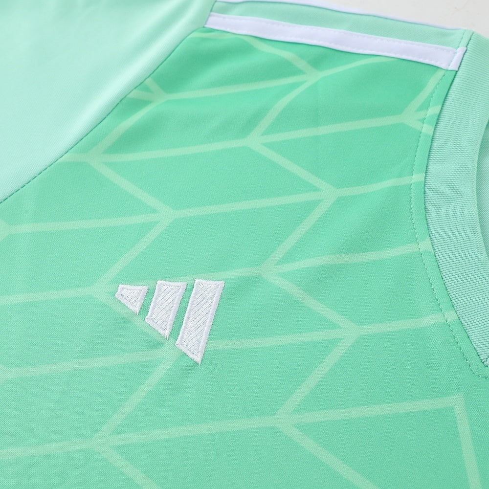 Completo con pantaloni lunghi geometric verde chiaro
