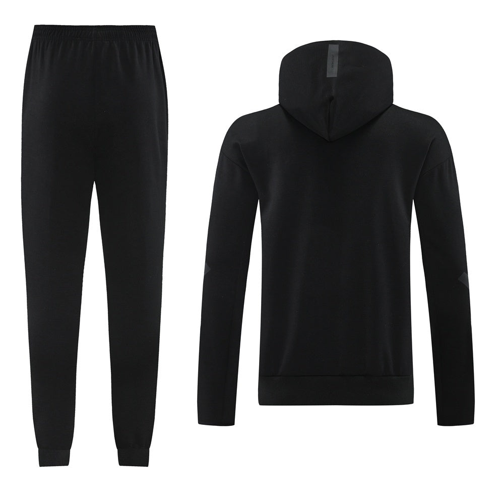 Tuta Sport Adi nero con cappuccio