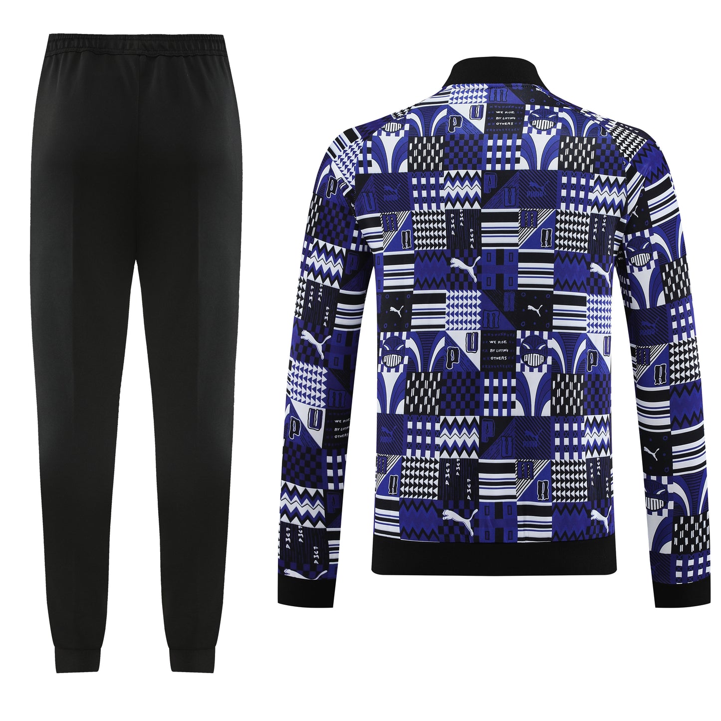 Tuta Sport nero e blu fantasy