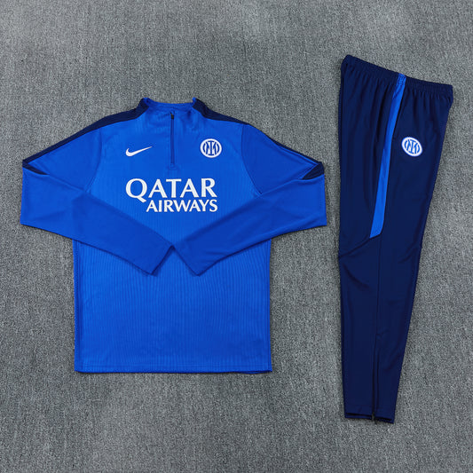 Tuta Inter 2026/27 blu mezza zip
