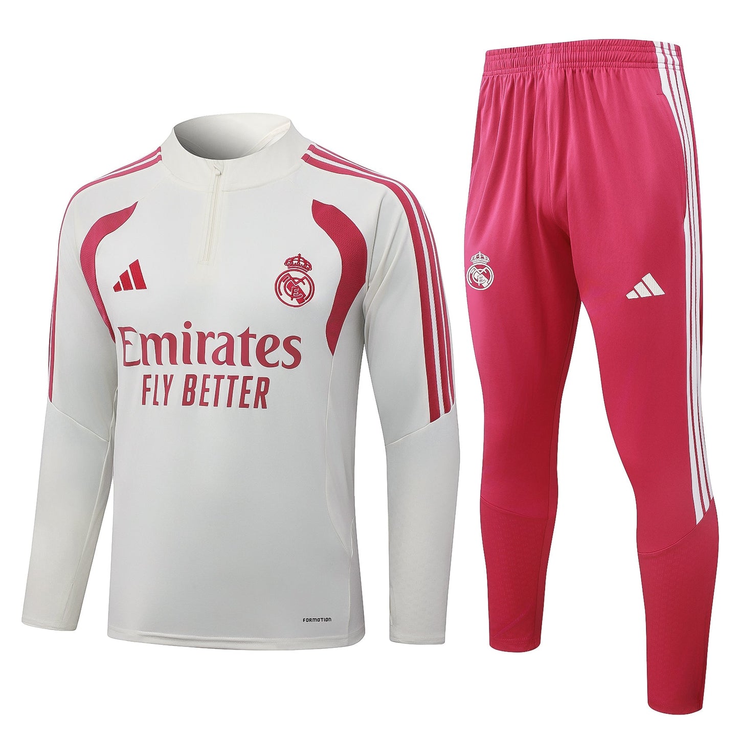 Tuta Real Madrid Bianco e Rosa 2026/27