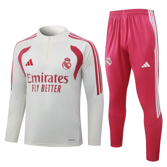 Tuta Real Madrid Bianco e Rosa 2026/27