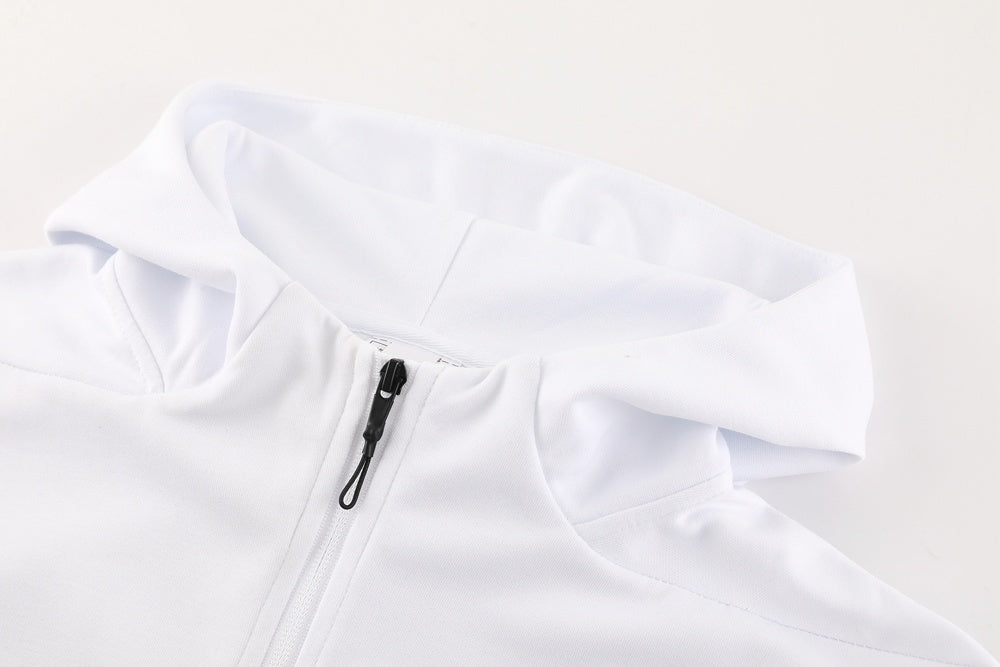 Tuta Sport white con cappuccio