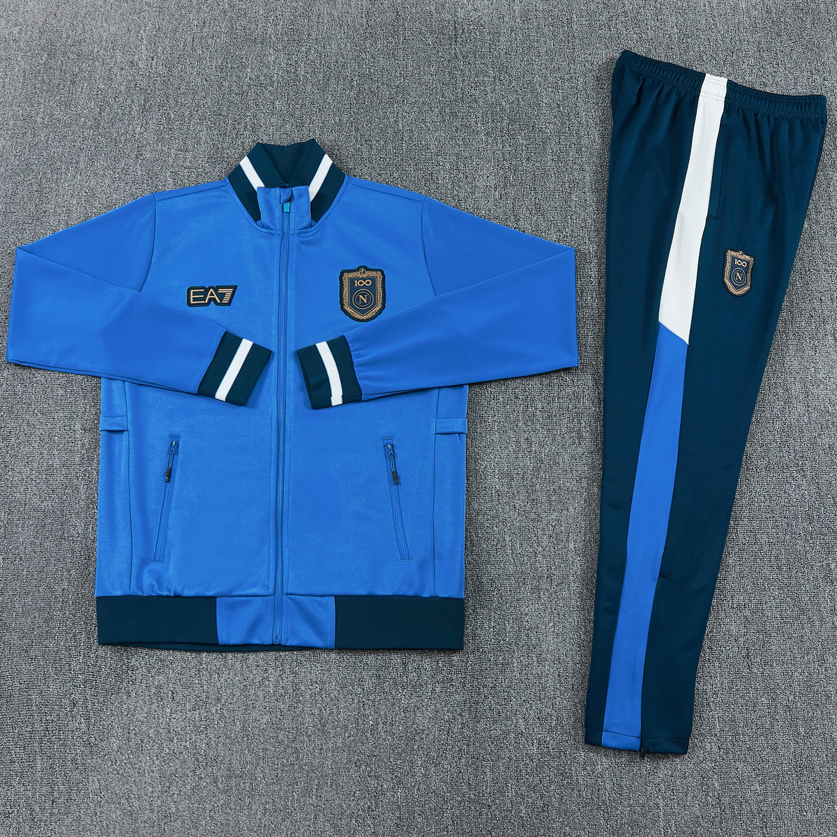 Tuta Napoli centenario azzurro Zip Intera 2026-27