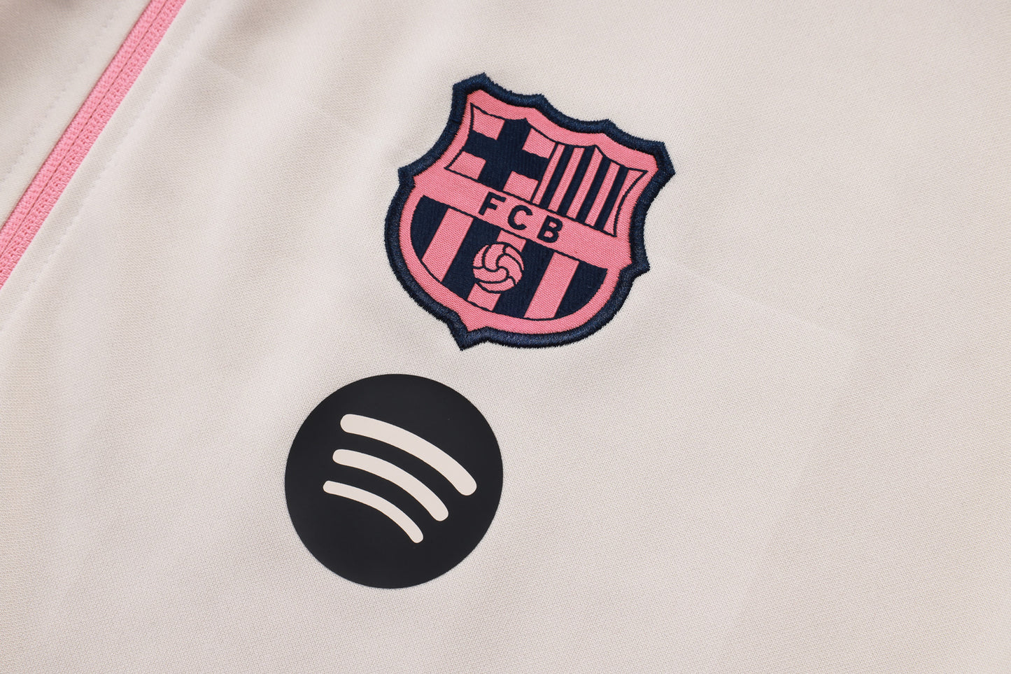 Tuta Barcellona bianco zip intera 2025/26