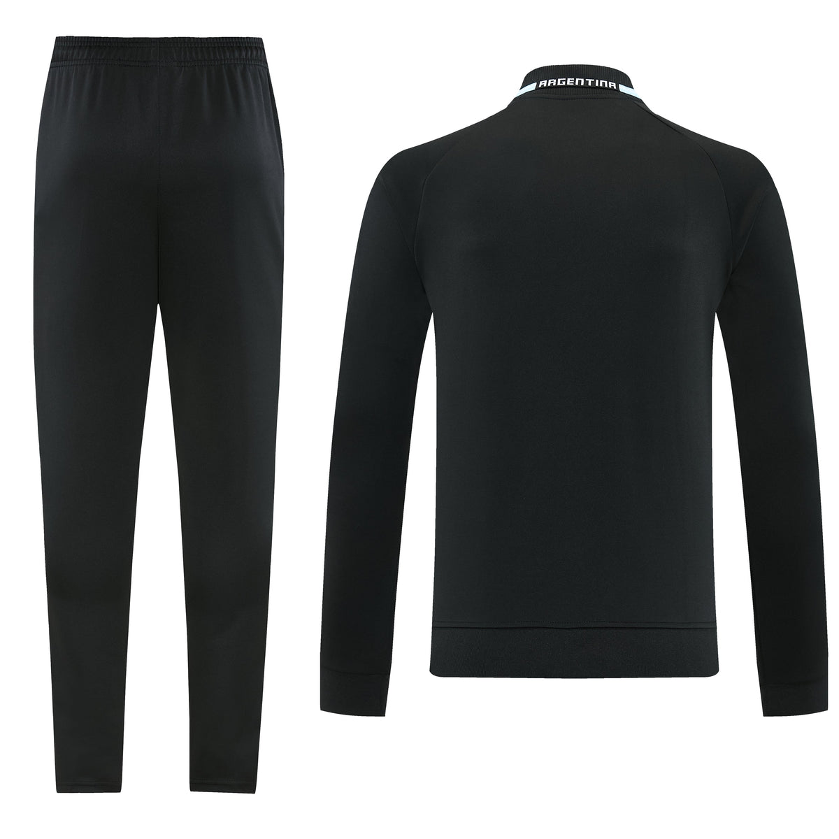 Tuta Argentina zip 26-27 nero righe bianche