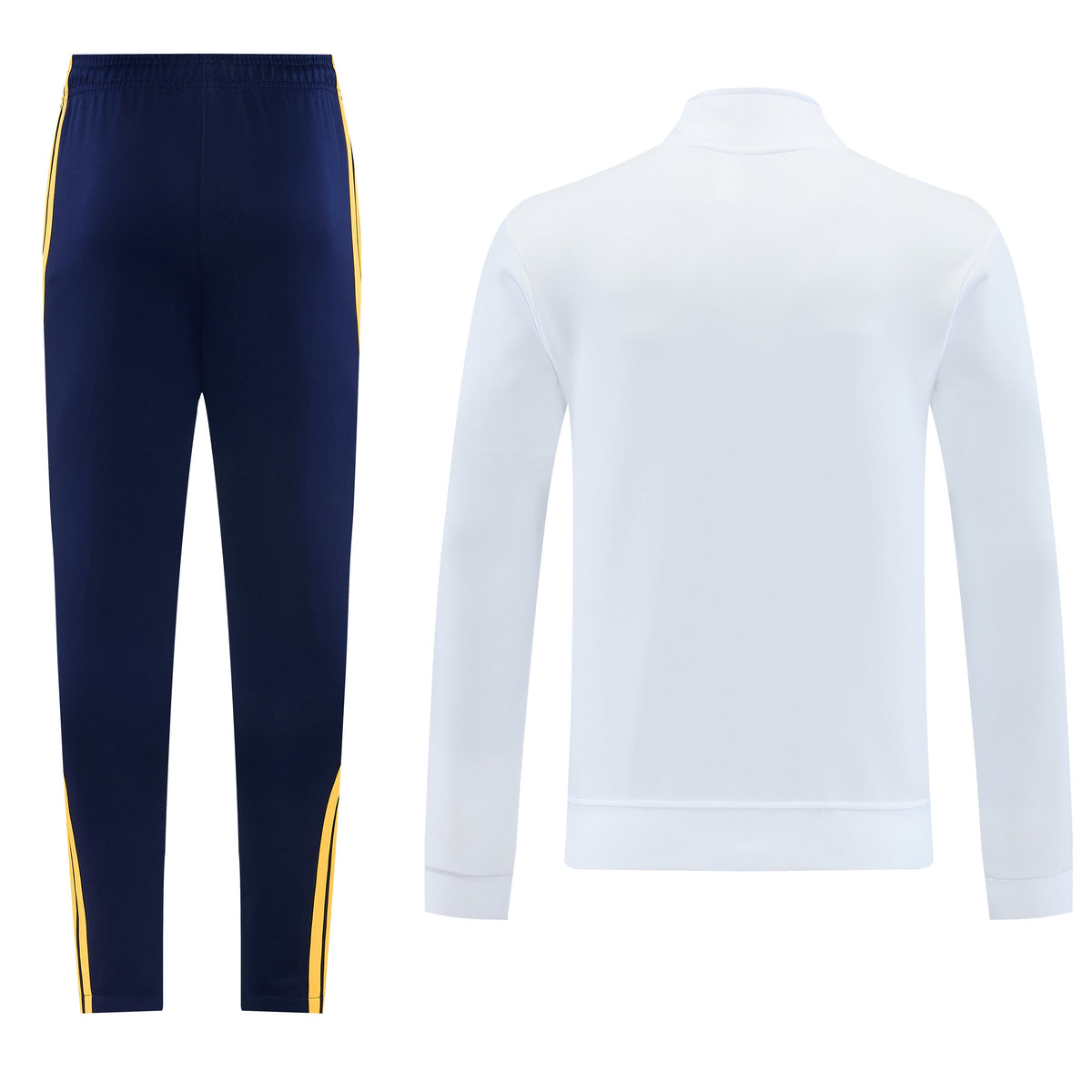 Tuta Real Madrid zip 26-27 bianco e blu