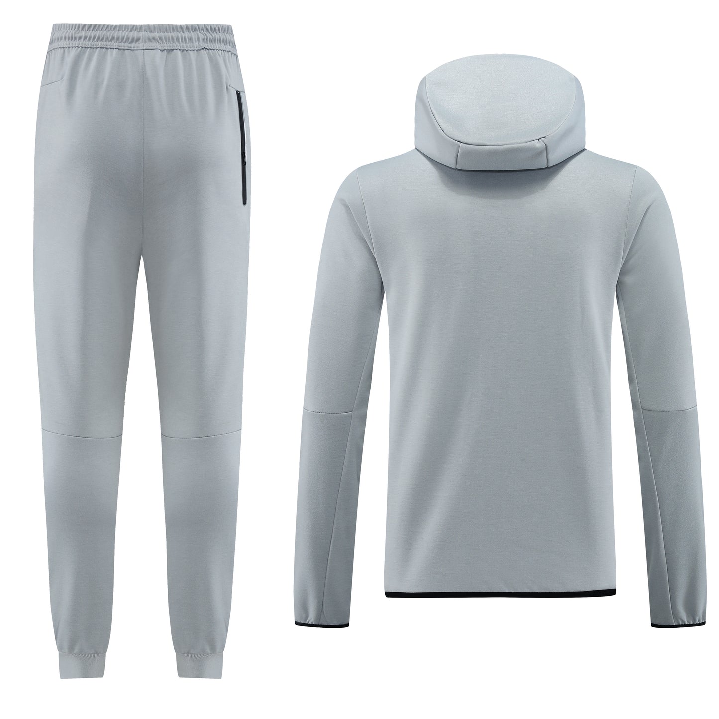 Tuta Sport grigio con cappuccio