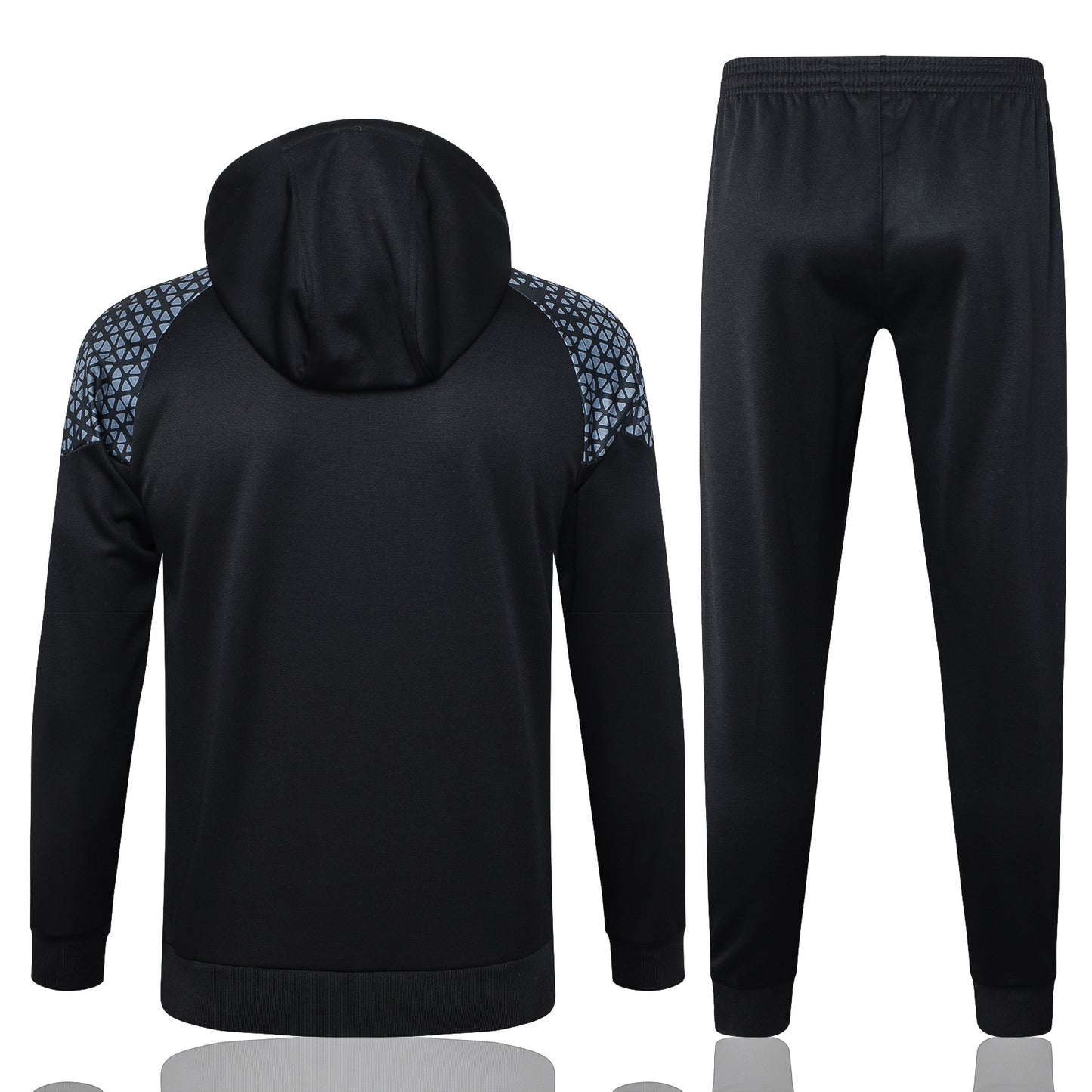 Tuta Borussia Dortmund Nera Zip con cappuccio