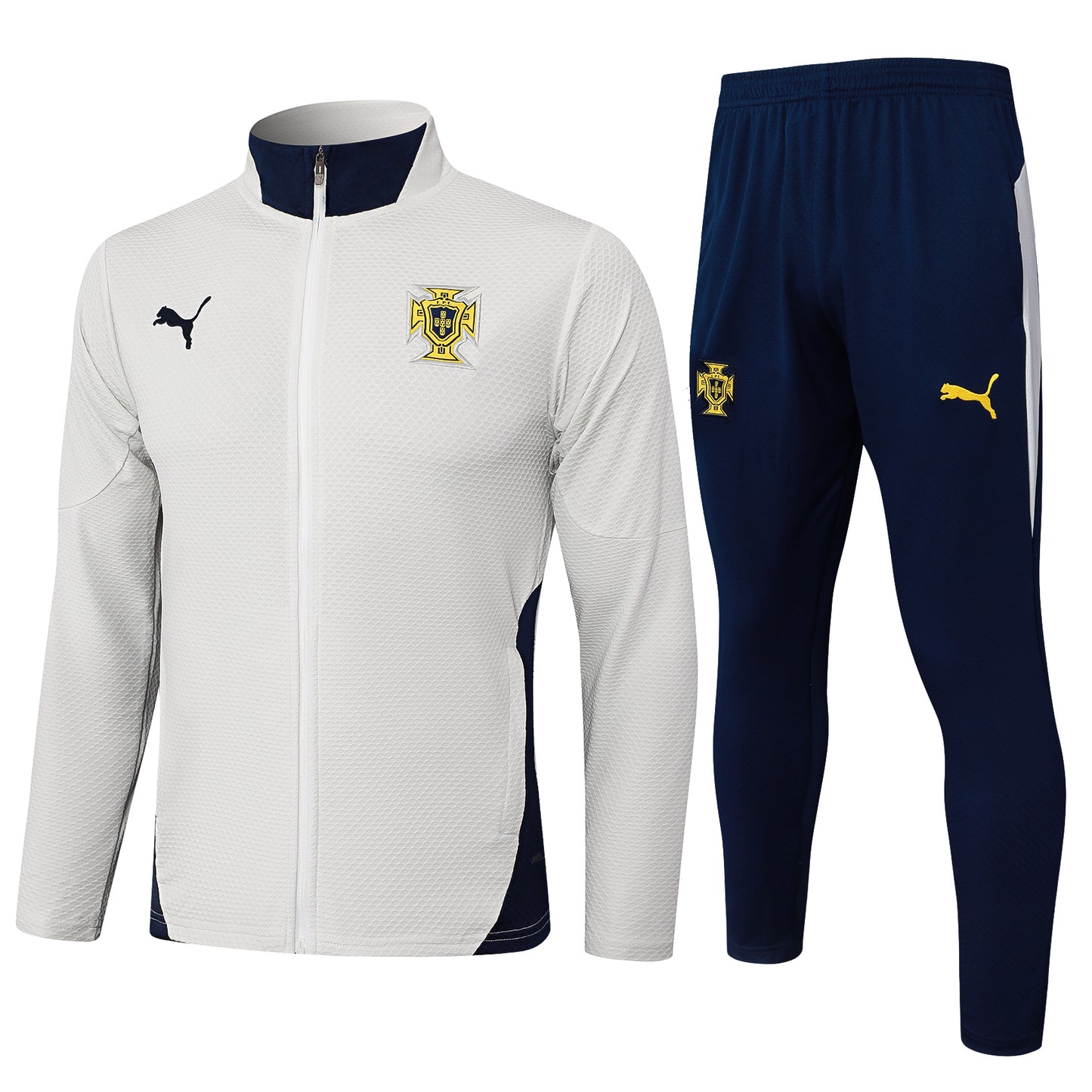 Tuta Portogallo bianco zip 2025/26