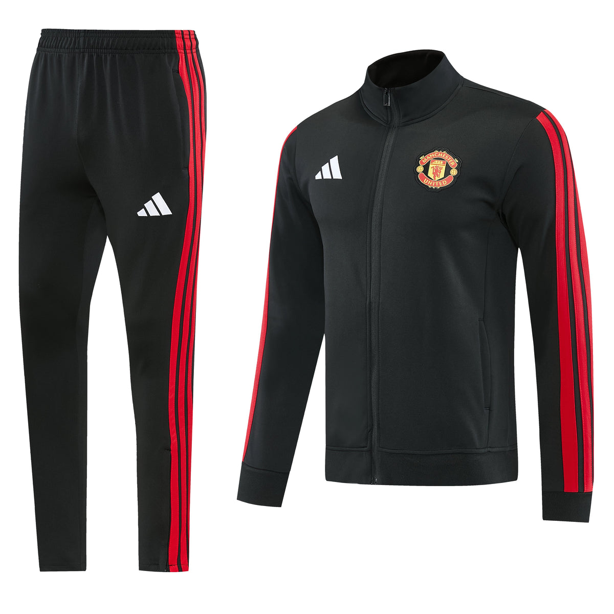 Tuta Manchester United zip 26-27 nero