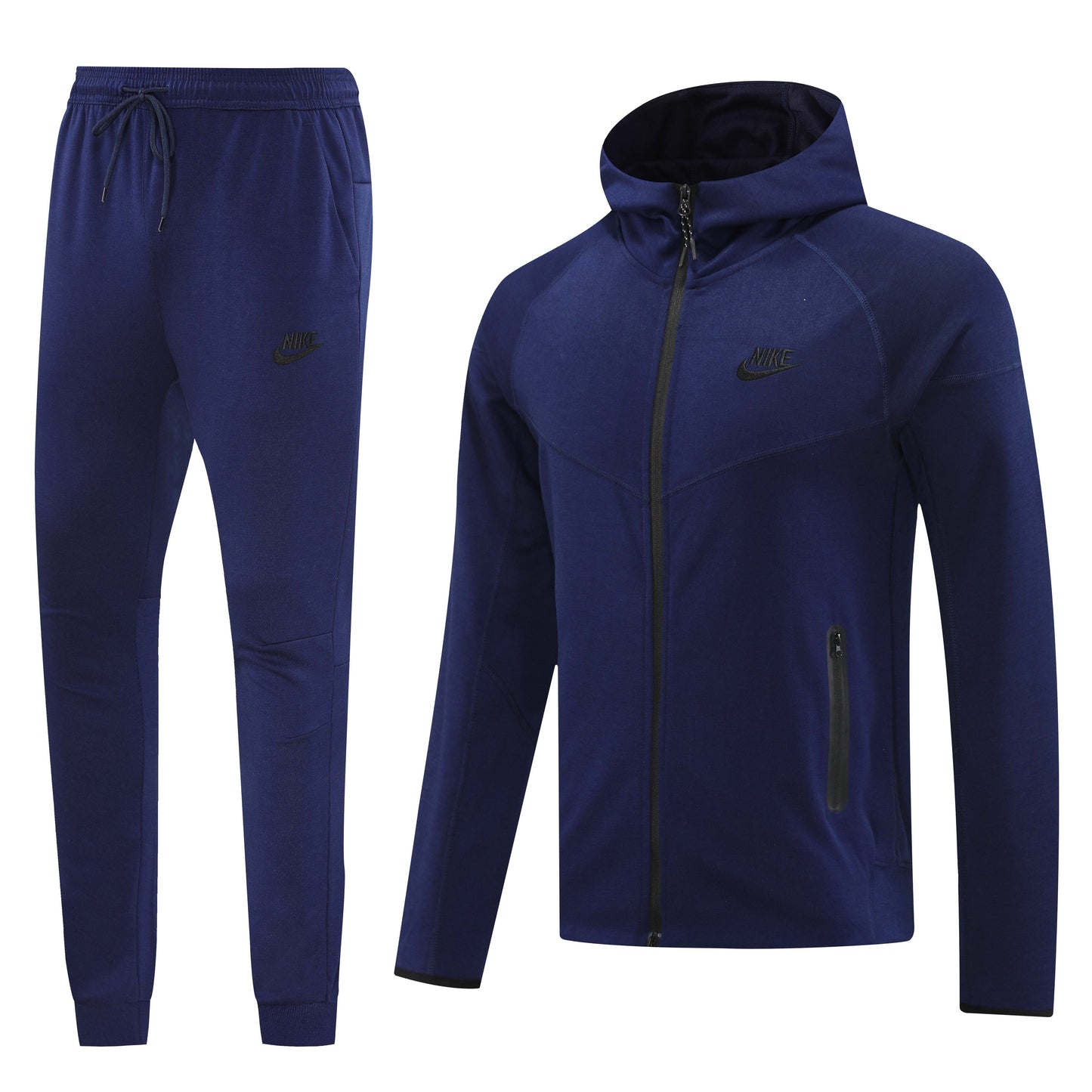Tuta Sport blu scuro con cappuccio