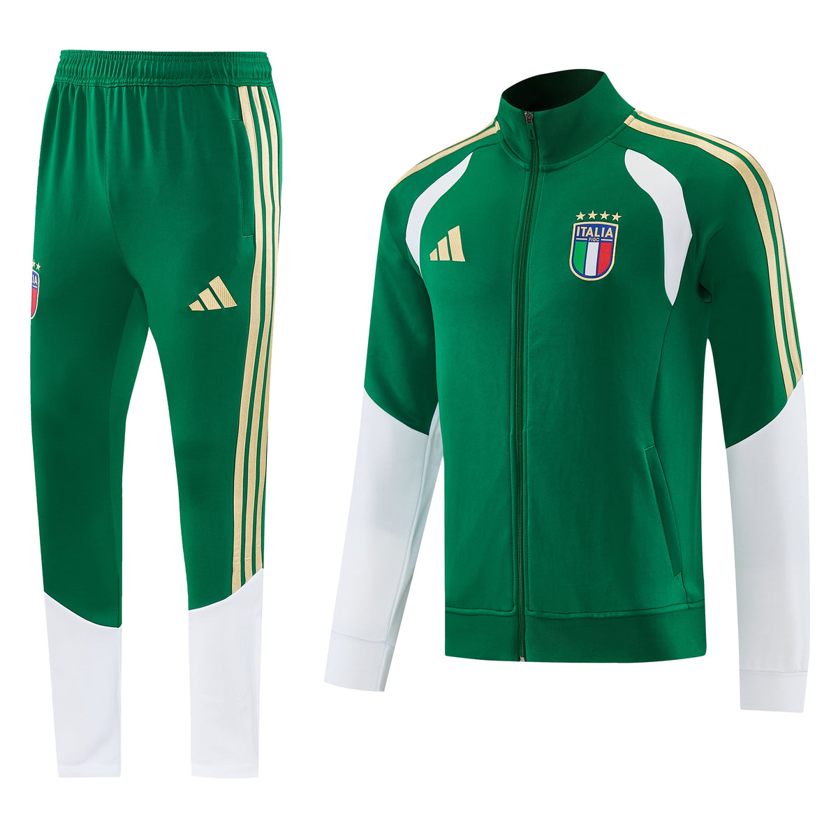 Tuta Italia zip 26-27 verde