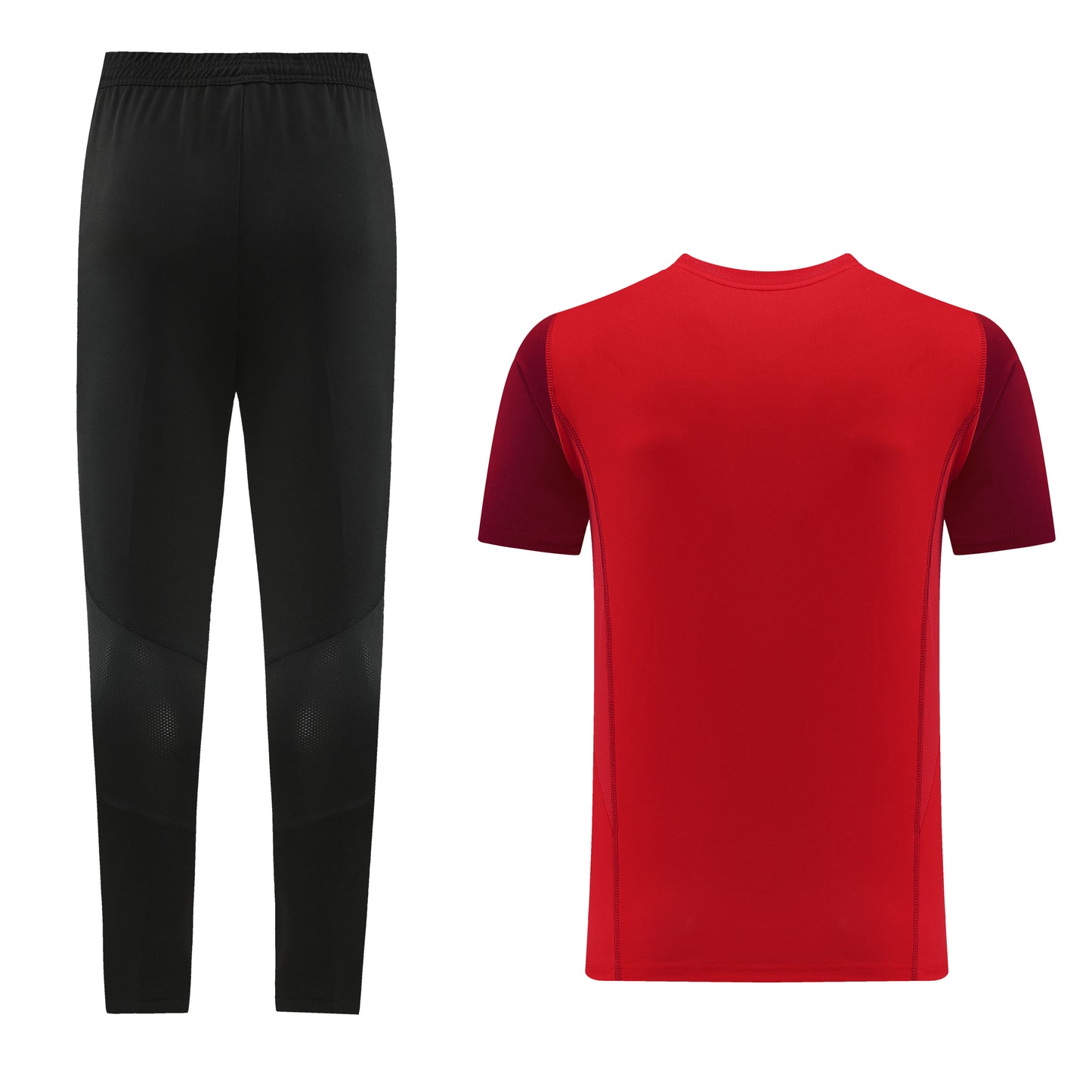Completo con pantaloni lunghi maniche color rosso