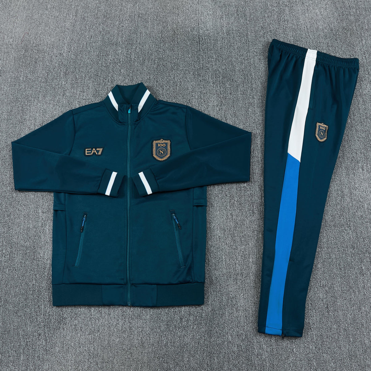 Tuta Napoli centenario Blu Zip Intera 2026-27