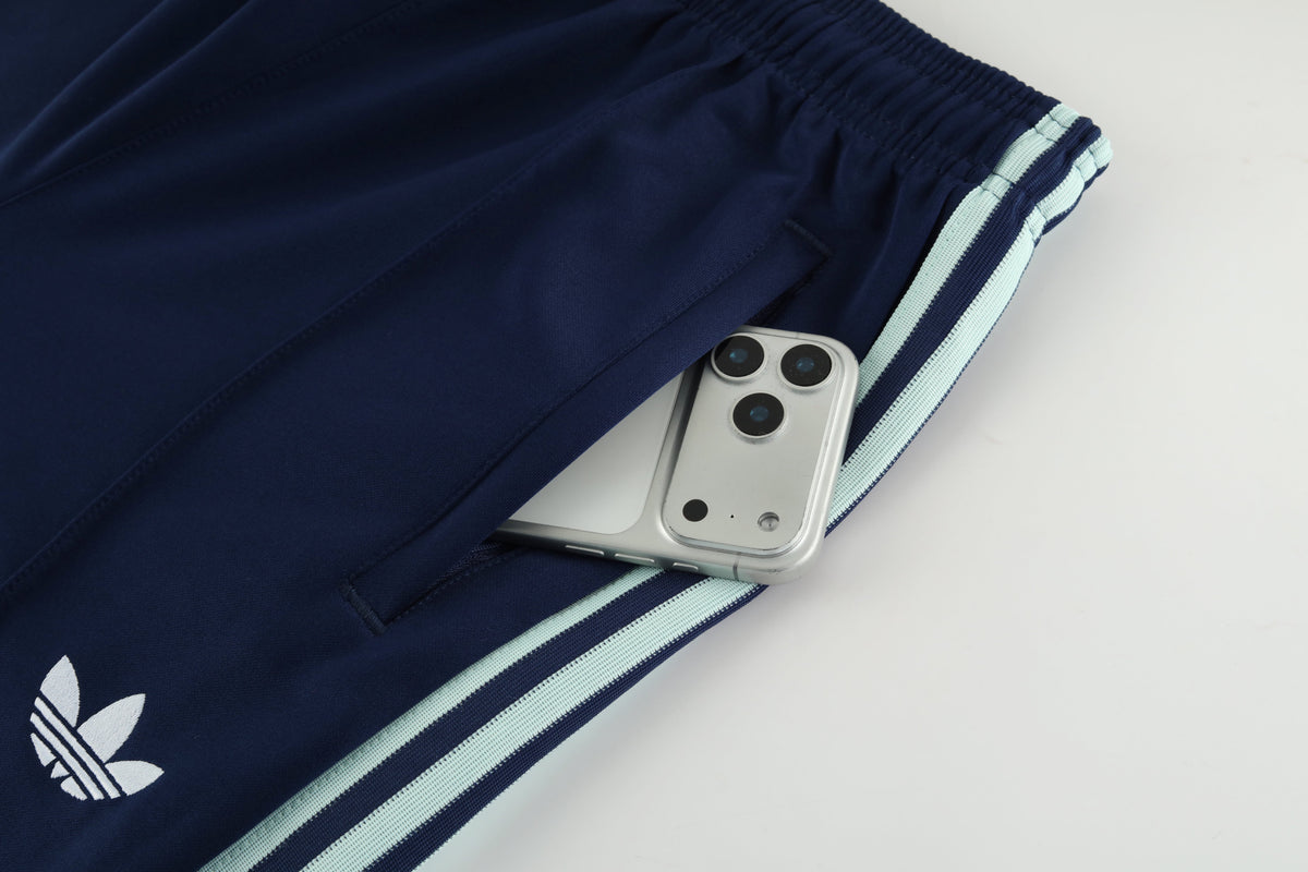 Tuta Germania zip 26-27 azzurro e blu