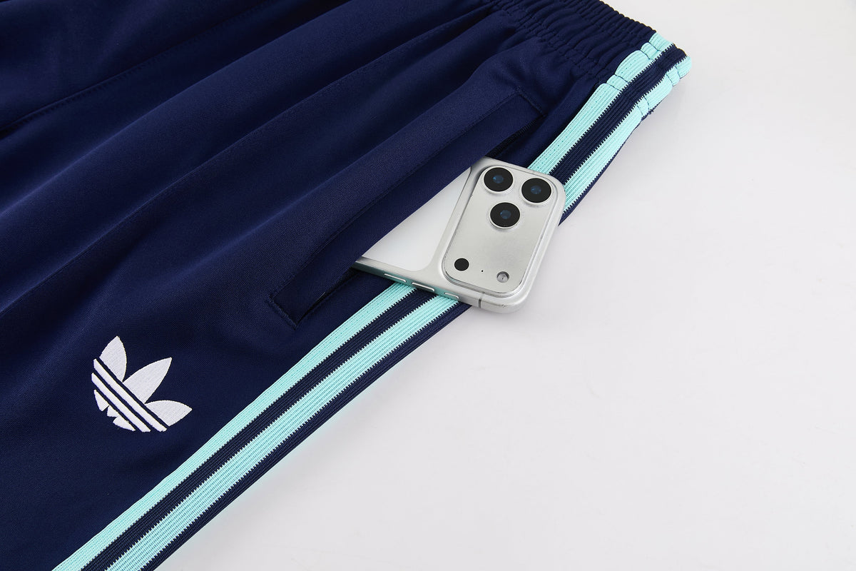 Tuta Germania zip 26-27 blu righe azzurre