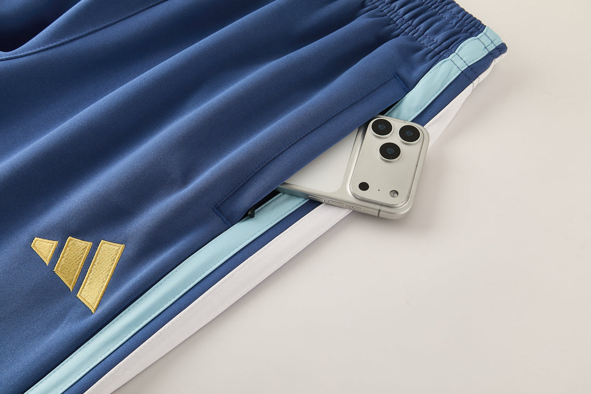 Tuta Argentina zip 26-27 bicolor blu