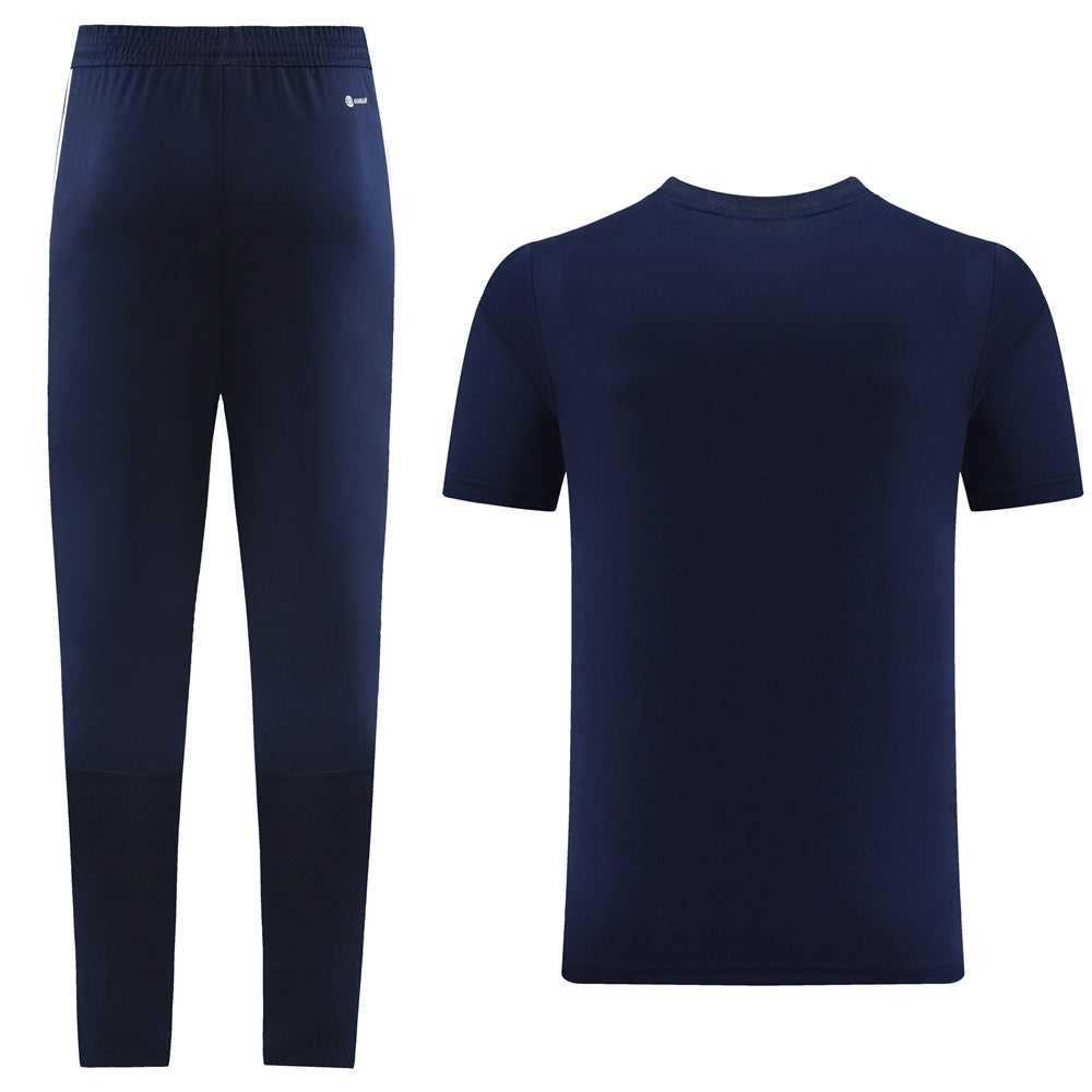 Completo con pantaloni lunghi geometric blu