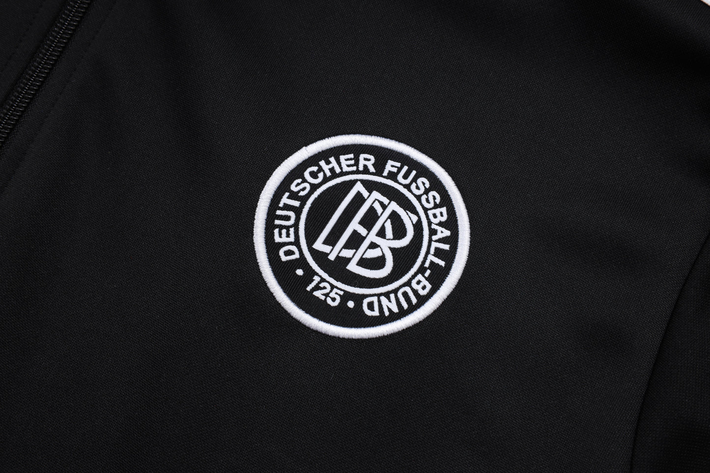 Tuta Germania Nero zip intera 2025/26