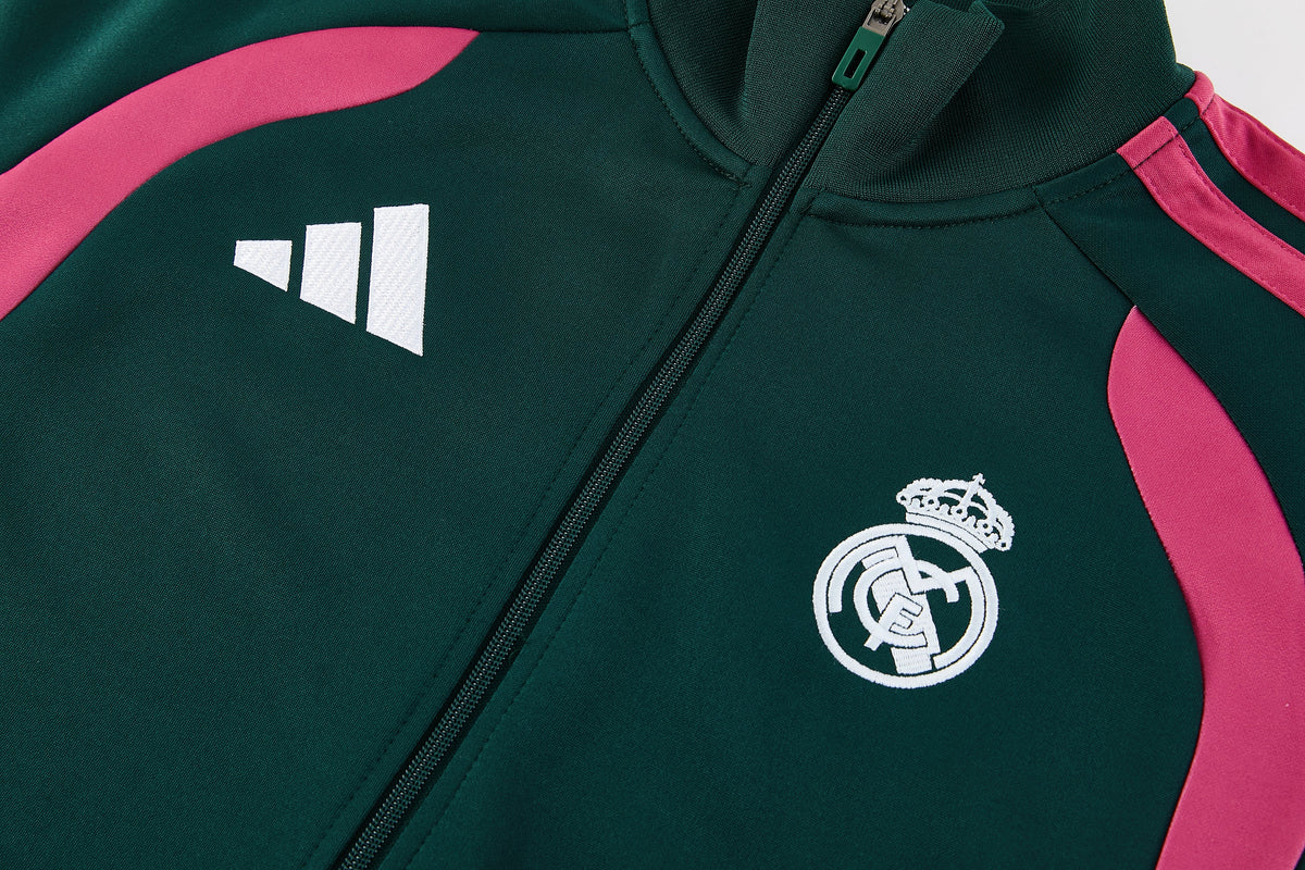 Tuta Real Madrid zip 26-27 verde