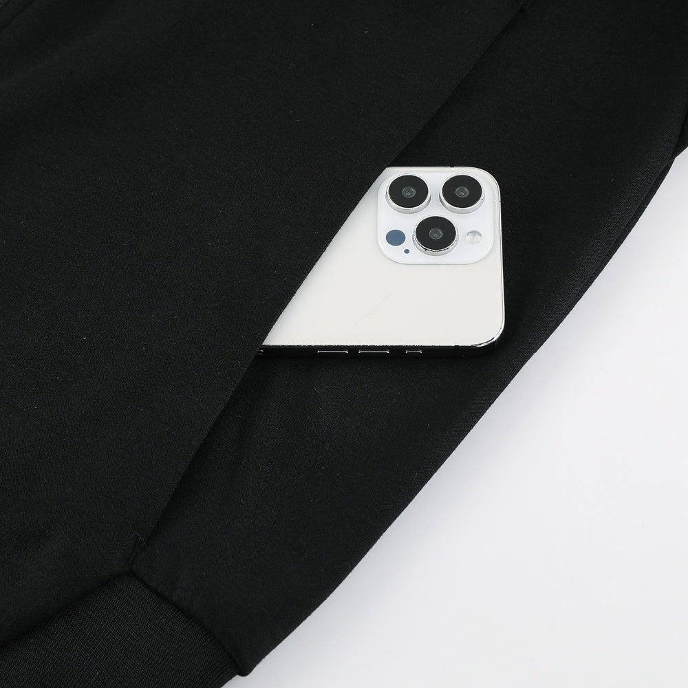 Tuta Sport Adi nero con cappuccio