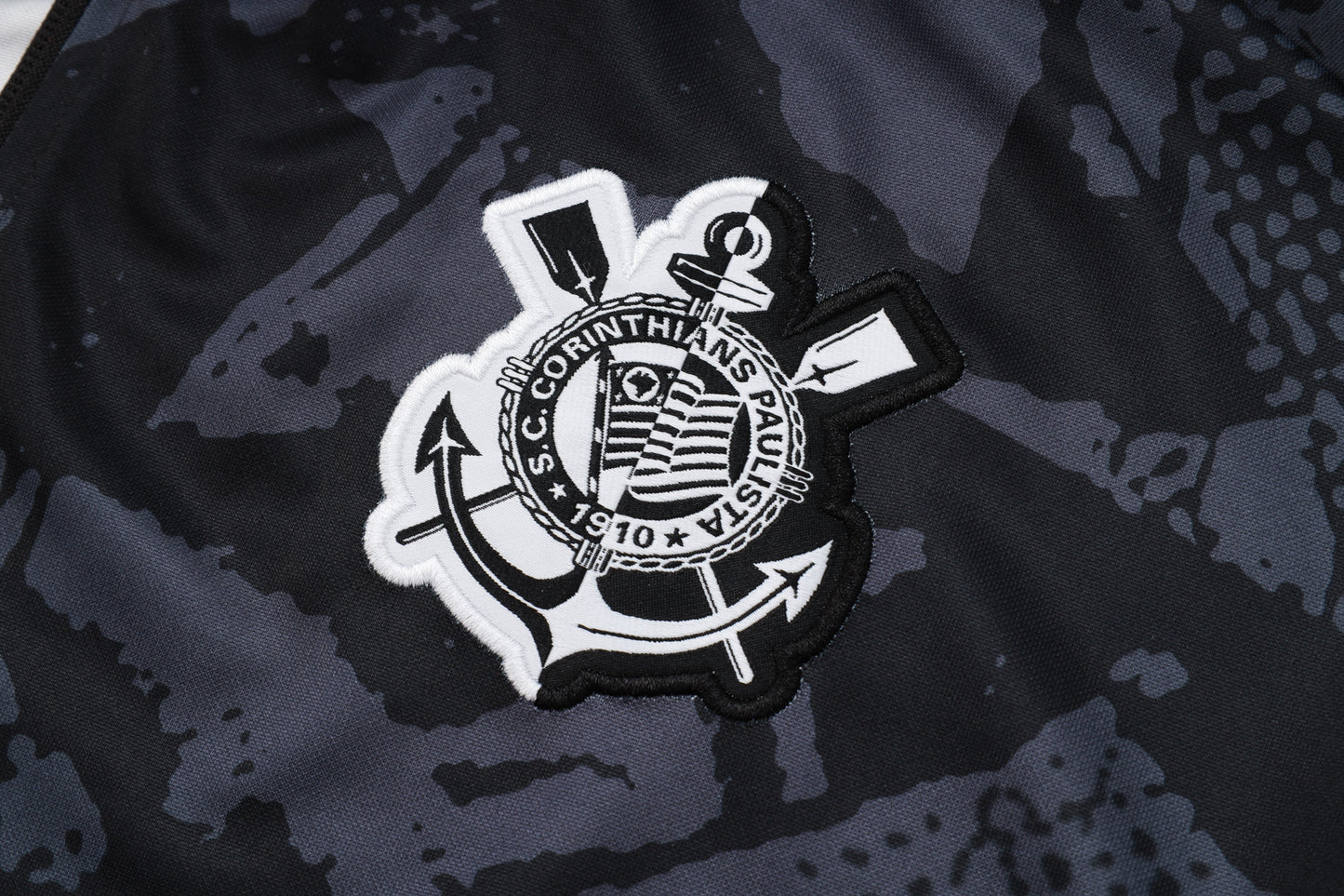Tuta Corinthians nero zip 2025/26