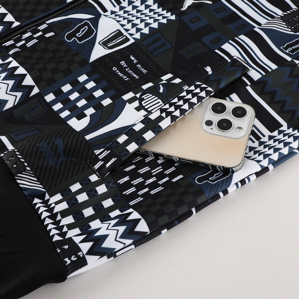 Tuta Sport nero e grigio fantasy