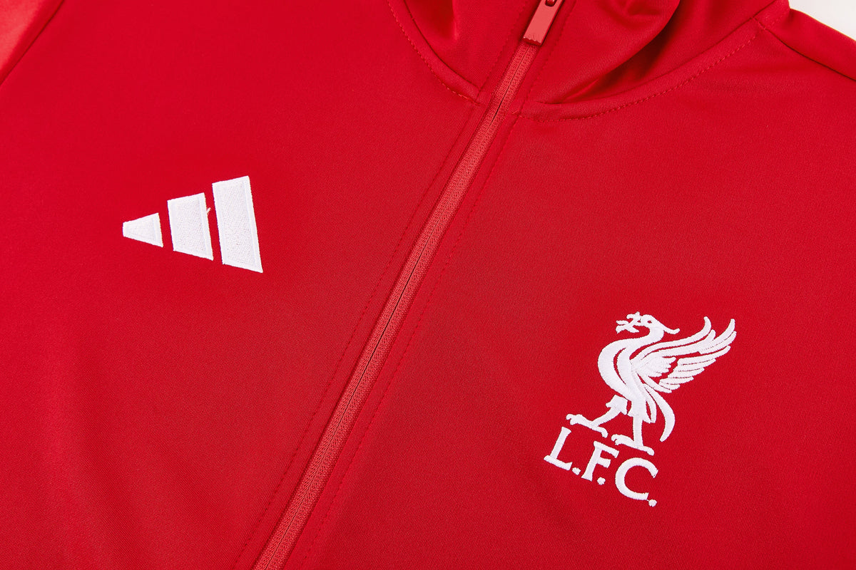 Tuta Liverpool zip 26-27 rosso e nero