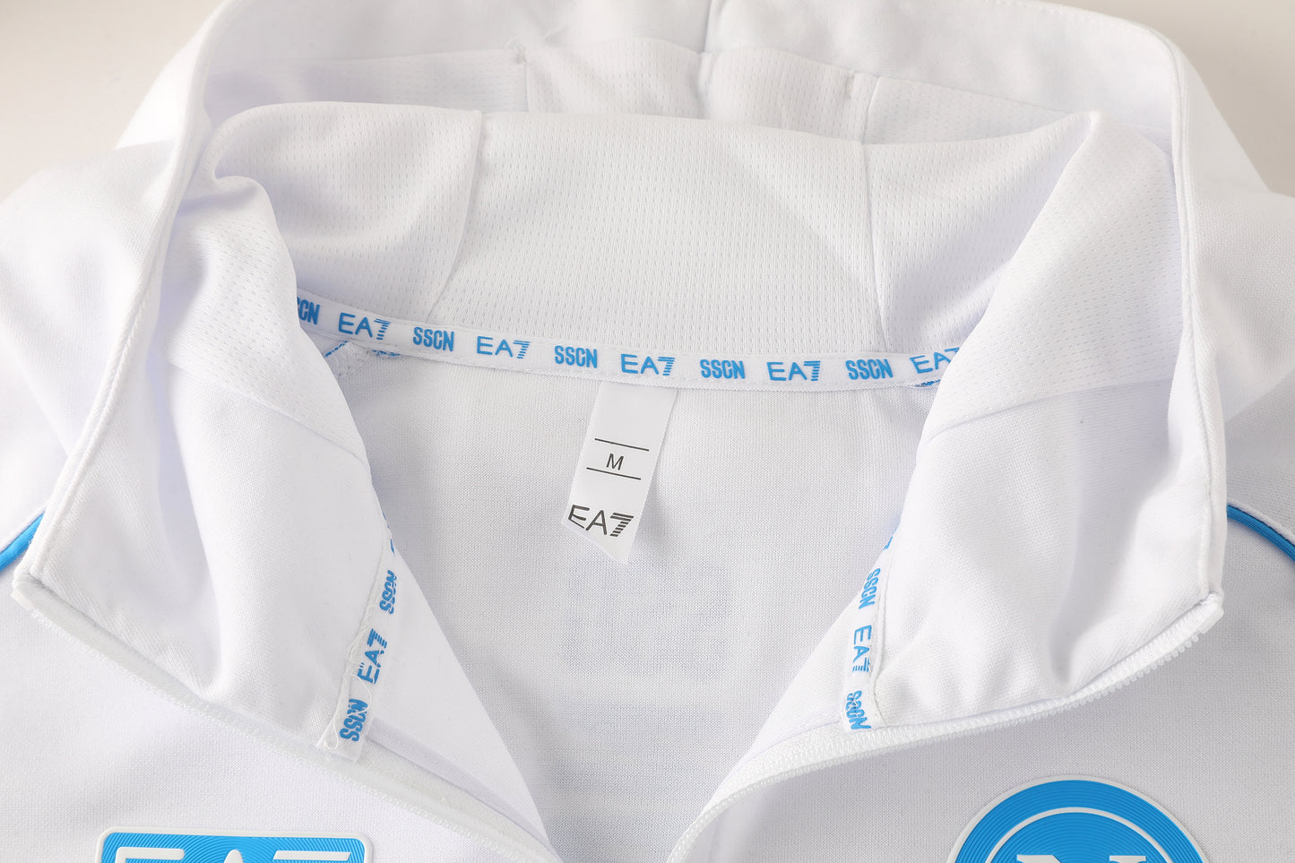 Tuta Napoli Bianca Zip intera con cappuccio