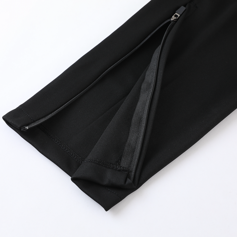 Completo con pantaloni lunghi basic nero e azzurro