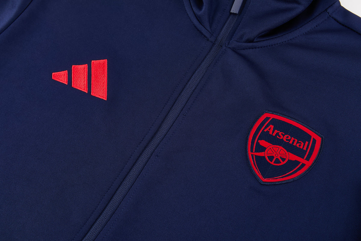 Tuta Arsenal zip 26-27 blu