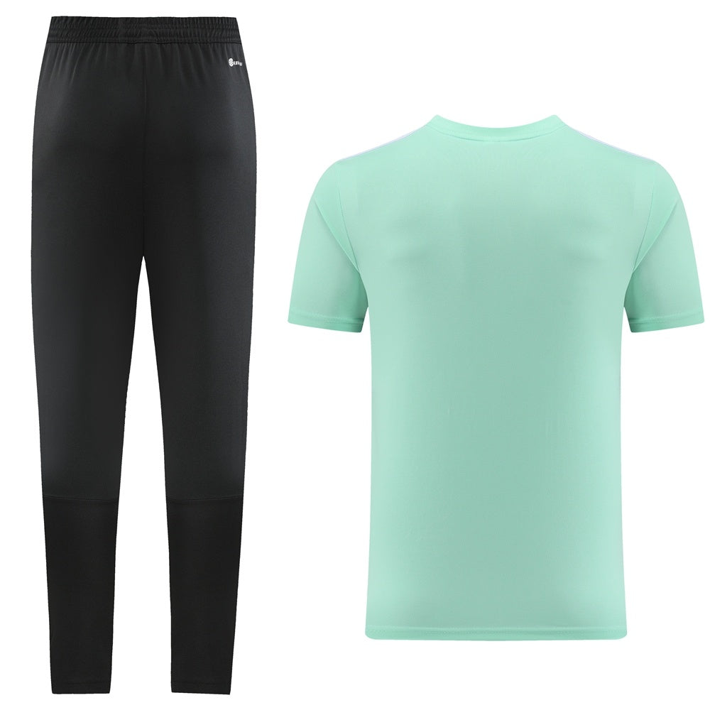 Completo con pantaloni lunghi geometric verde chiaro