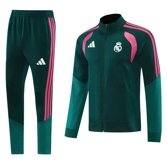 Tuta Real Madrid zip 26-27 verde