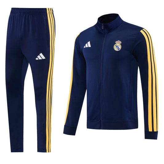 Tuta Real Madrid zip 26-27 blu