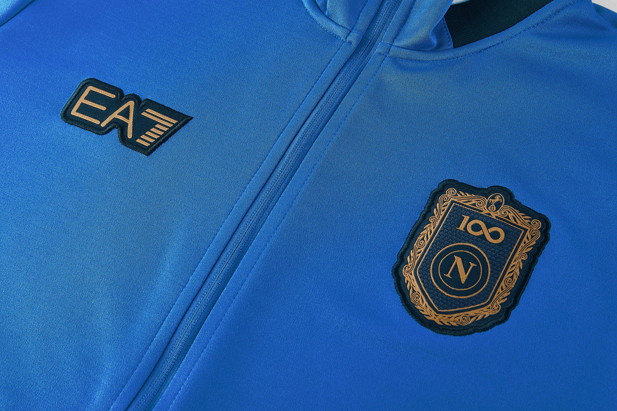 Tuta Napoli centenario azzurro Zip Intera 2026-27