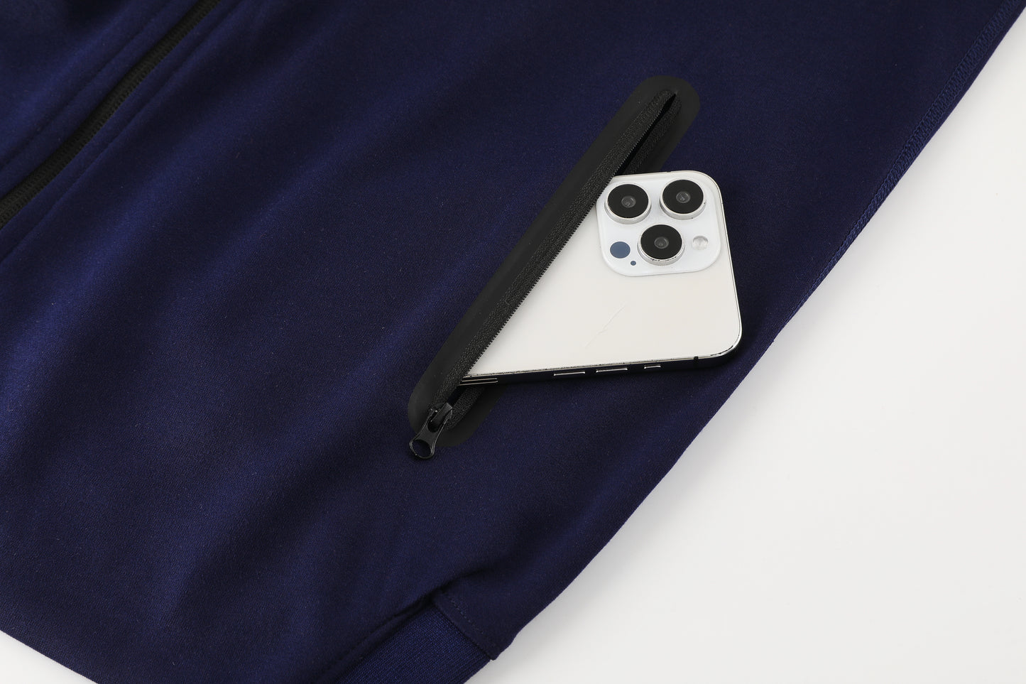 Tuta Sport blu con cappuccio