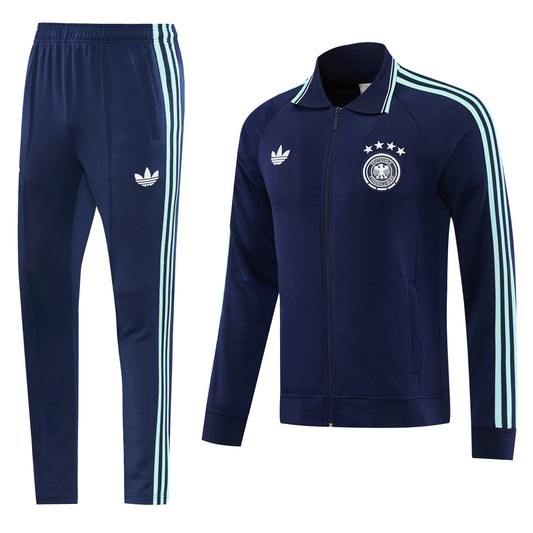 Tuta Germania zip 26-27 blu righe azzurre